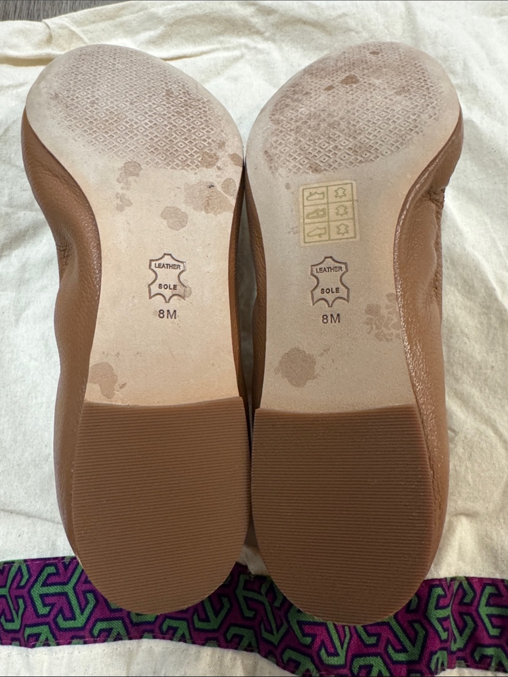 Tory Burch Leather Flats Size 8 - Picture 6 of 12